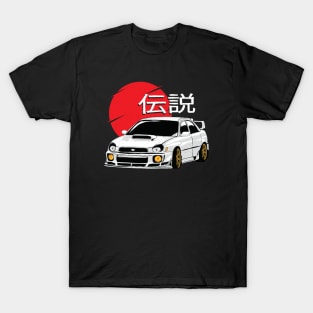 I Love WRxSubie_White Subie T-Shirt